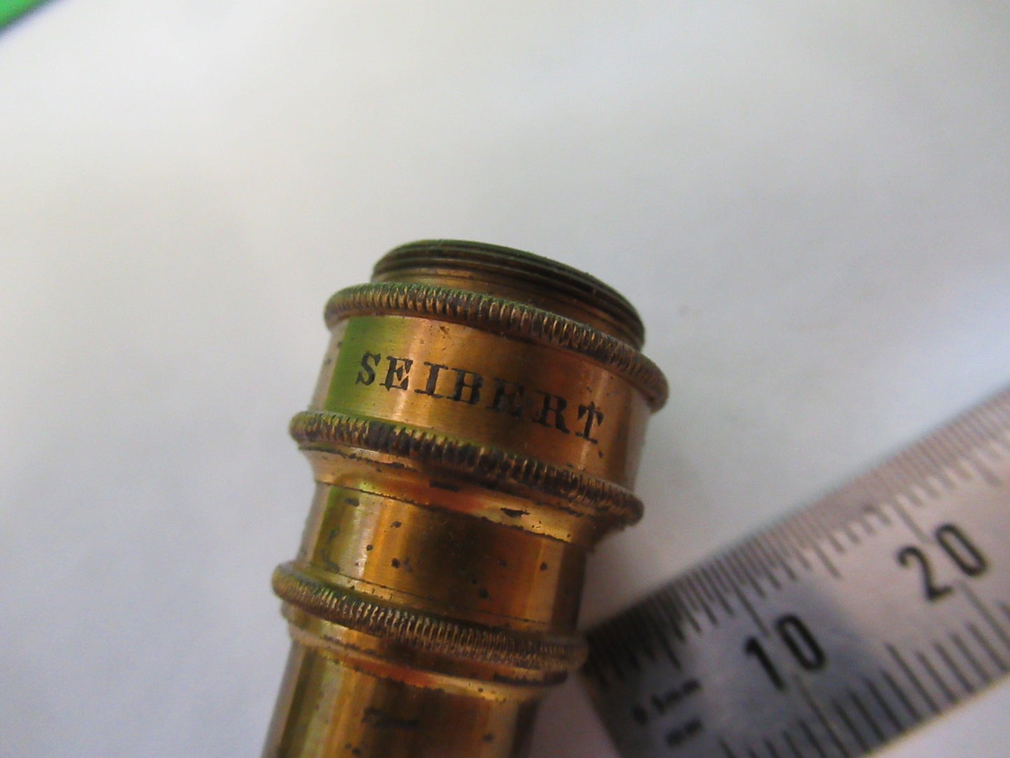 ANTIQUE SEIBERT "V" GERMANY OBJECTIVE LENS MICROSCOPE PART AS PICTURED T3-C-06