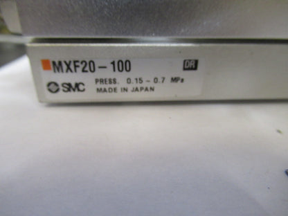 Smc Japan MXF20-100 Pneumatic Air Linear Actuator Stage