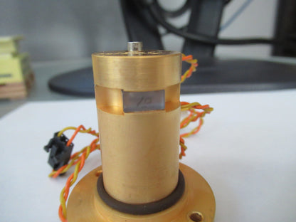 Optical Crystal Mounted on Heavy Gold Plated Copper Optics