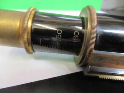 Antique Brass Bausch & Lomb Tubus + Nosepiece Microscope Part
