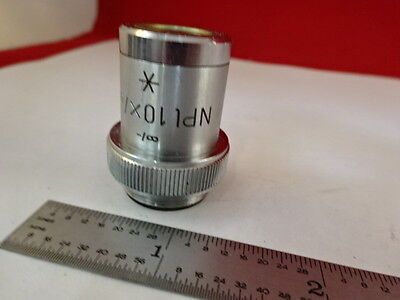 MIKROSKOPTEIL OBJEKTIVLINSE LEITZ GERMANY NPL 10X STAR OPTICS BIN#L8-A-09
