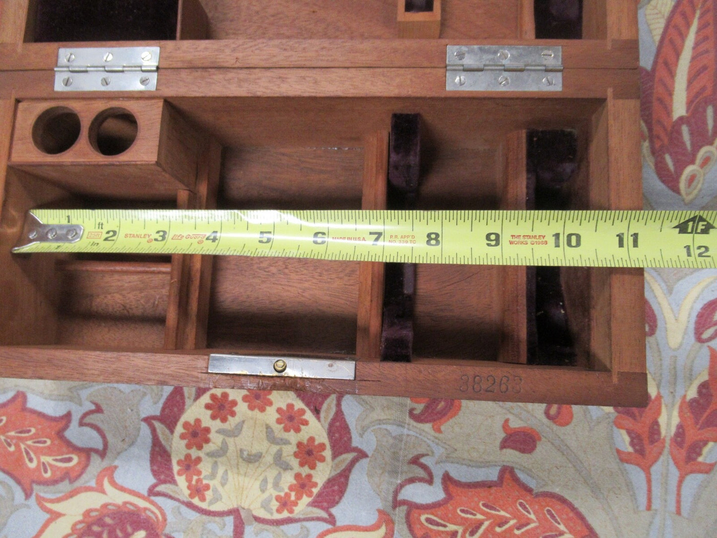 ANTIQUE WOOD CABINET EMPTY ERNST LEITZ GERMANY MICROSCOPE PART LOBBY