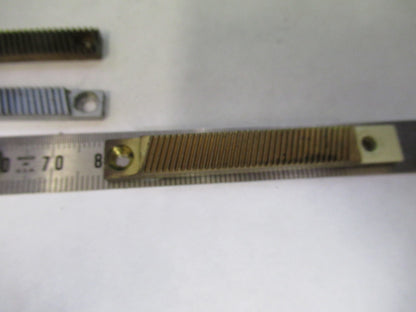 LOT 4 PIECES RACK GEAR BAUSCH LOMB AO SPENCER MICROSCOPE PART AS PICTURE U8-A-37