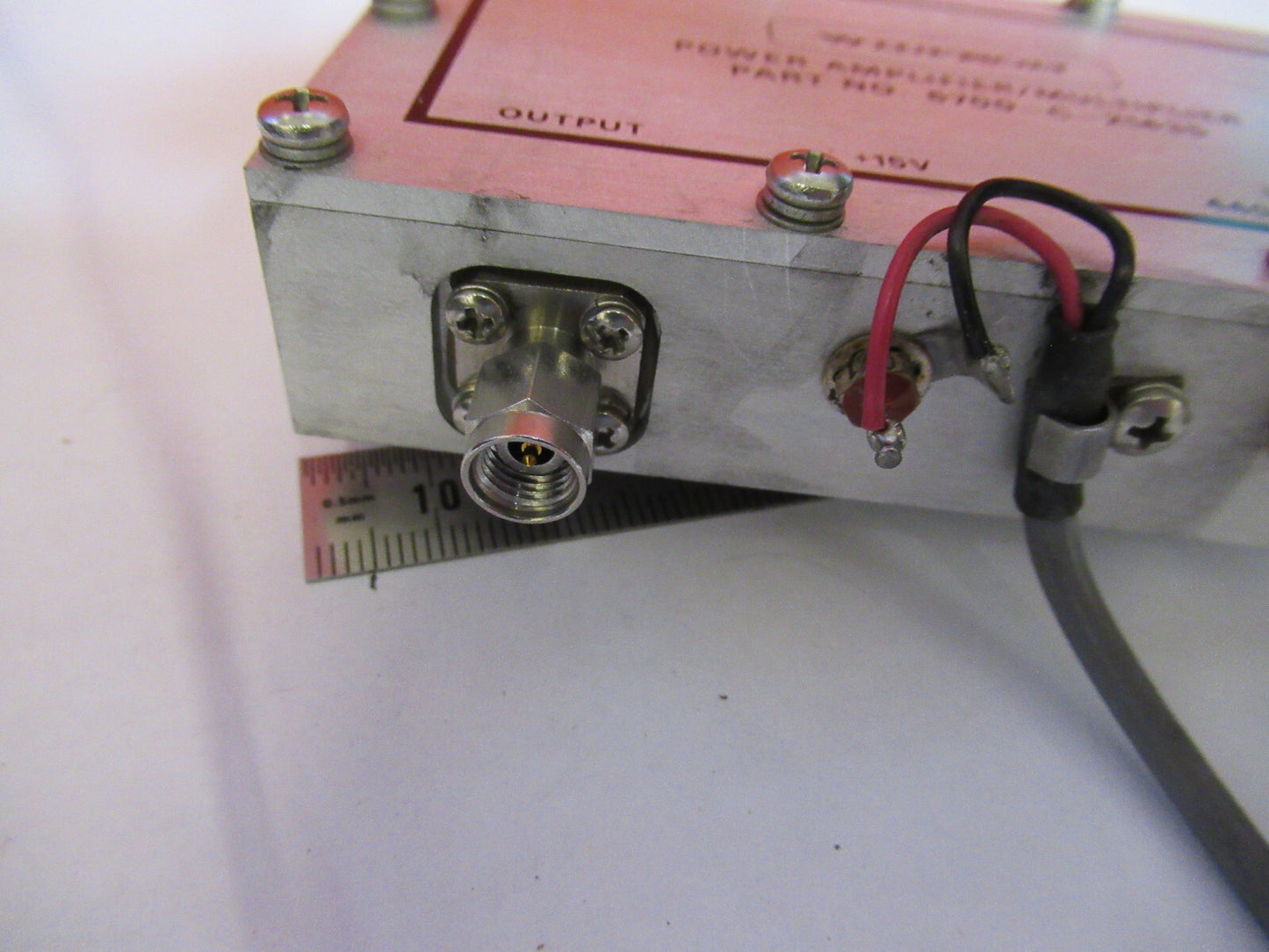 AMPLIFIER SAMPLER 6700-C-21435 MICROWAVE RF FREQUENCY GHz WILTRON AS PIC T7-A-35