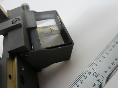 MICROSCOPE ZEISS PHOTOMIC BEAM SPLITTER ASSEMBLY [smeared] OPTICS BIN#E5-P-7