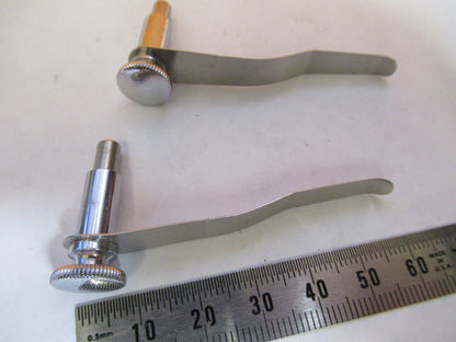 ANTIQUE PAIR CLIPS SPENCER AO STEREO TYPE MICROSCOPE PART AS PICTURED Y2-A-88