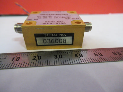 AMPLIFIER Ku-BAND MICROWAVE RF FREQUENCY 20 GHz  WILTRON  AS PICTURED T7-A-46