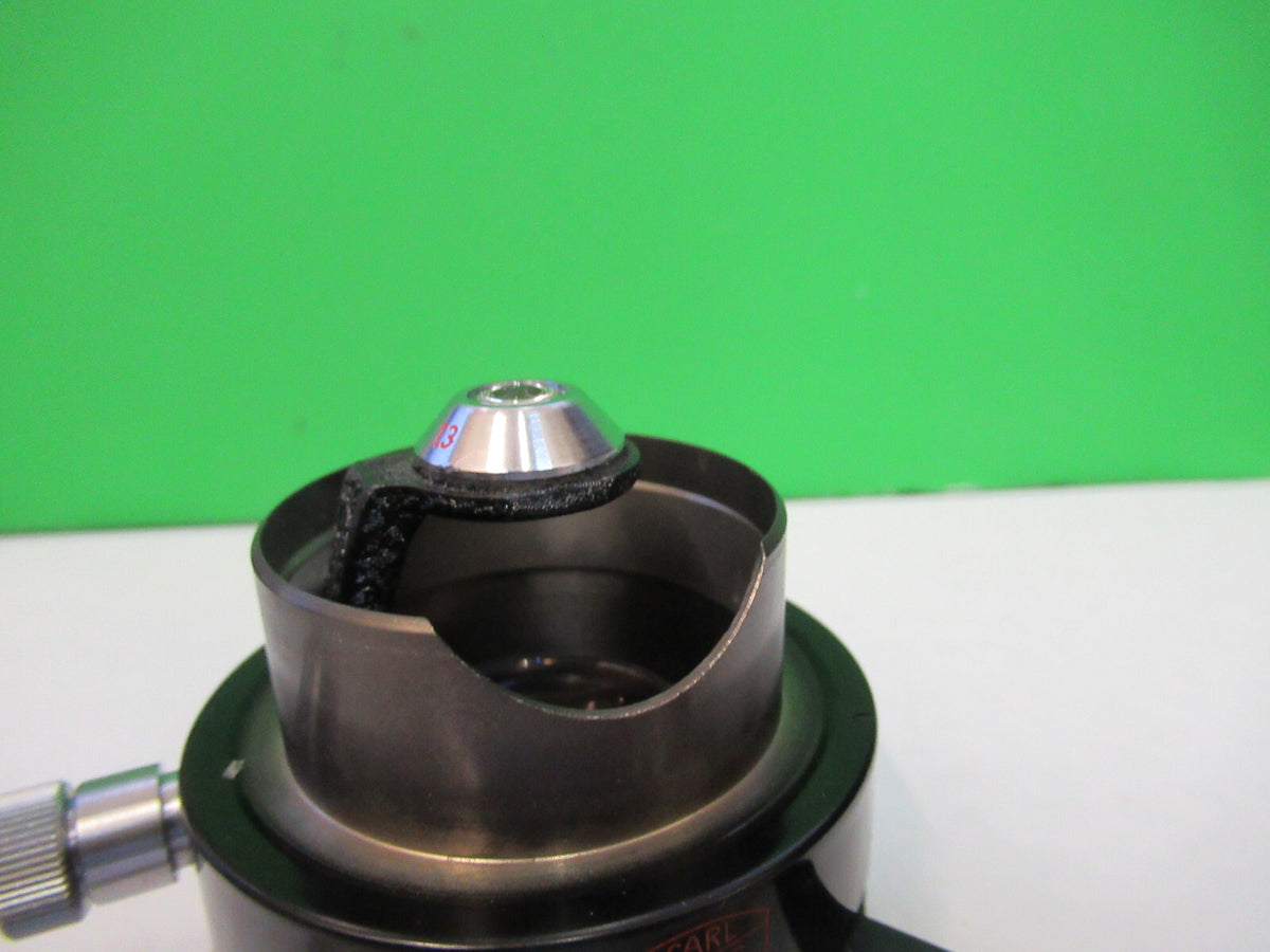 ZEISS GERMANY POLARIZER POL CONDENSER + IRIS MICROSCOPE PART AS PICTURED X9-B-23