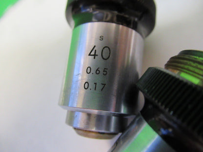 LOT OBJECTIVE NIKON JAPAN 10X 40X 100X MICROSCOPE PART AS PICTURED T4-B-26