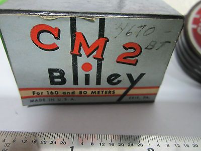 VINTAGE BLILEY CM2 QUARTZ CRYSTAL + ORIGINAL BOX FREQUENCY CONTROL  BIN#8C xii