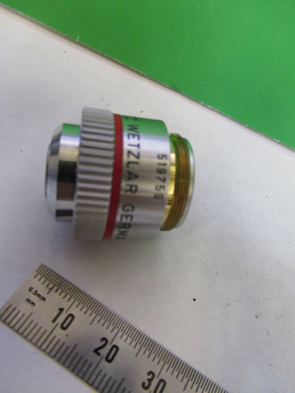 LEITZ wetzlar GERMANY OBJECTIVE MICROSCOPE PART EF 4X  /160 AS PICTURED X2-A-39