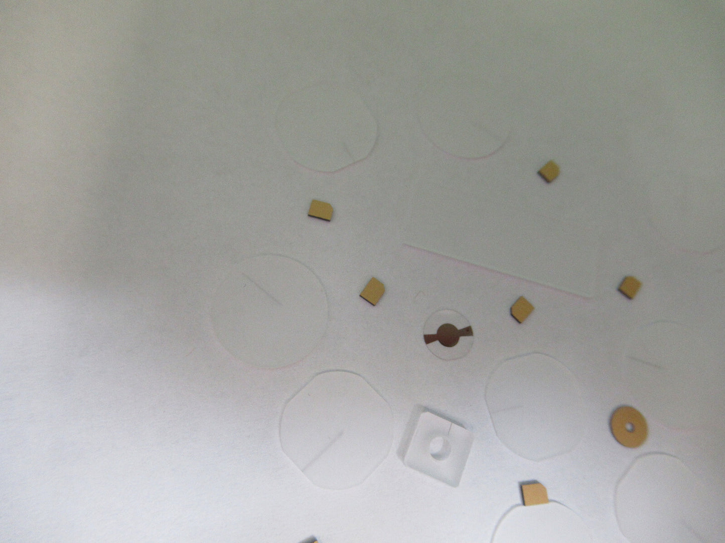 Lot Blanks Piezoelectric Quartz Crystal X-y-cut Gold Coated Piezo Sensor