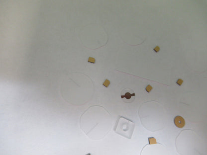 Lot Blanks Piezoelectric Quartz Crystal X-y-cut Gold Coated Piezo Sensor