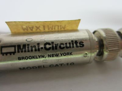 MINI CIRCUITS ATTENUATOR CAT-10 10 dB FREQUENCY RF MICROWAVE AS IS BIN#FI-V-63