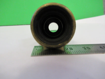 JP DANCER ANTIQUE BRASS OBJECTIVE MICROSCOPE PART AS PICTURED X6-A-94