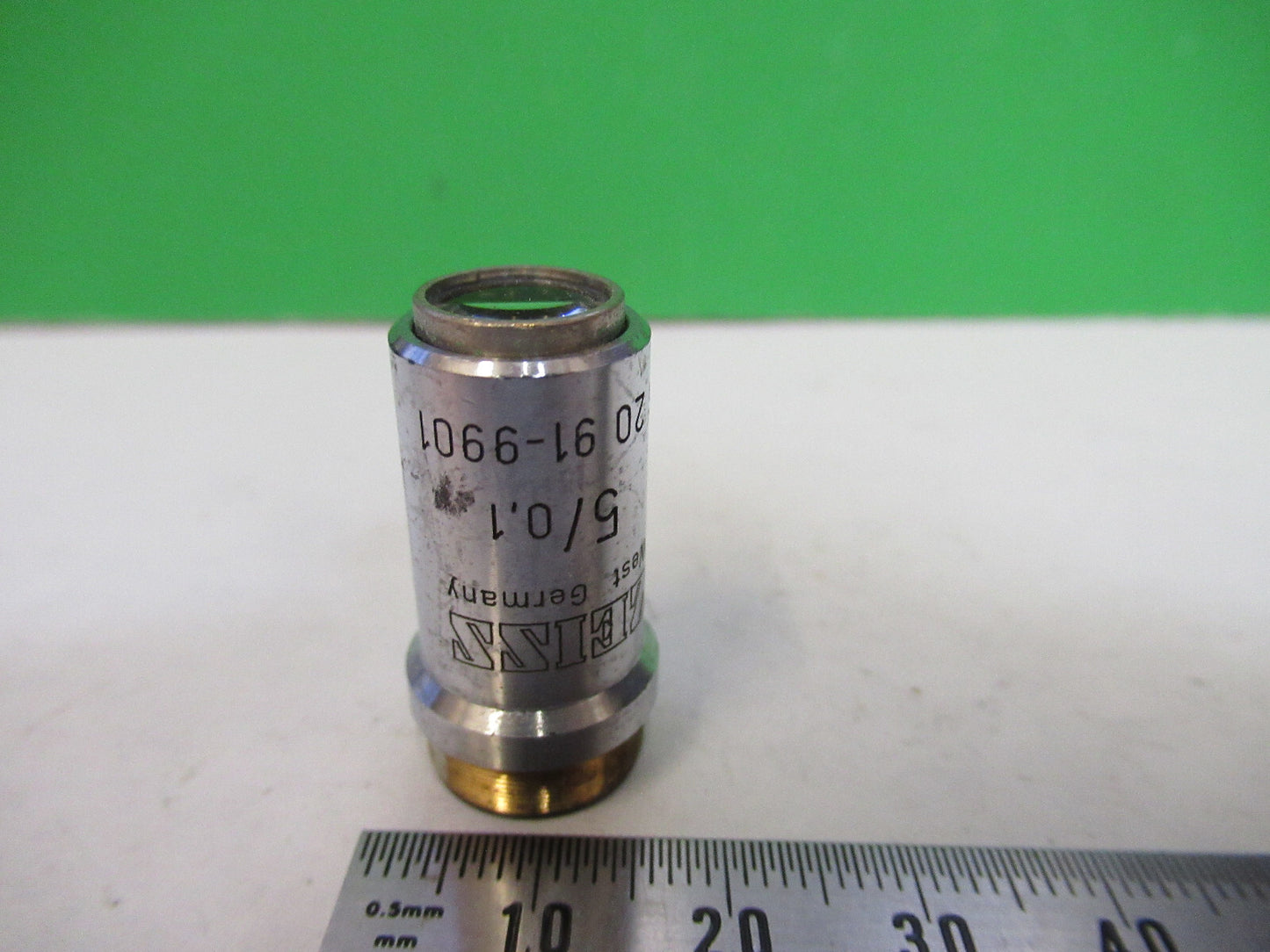 CARL ZEISS OBJECTIVE 5X EPIPLAN MICROSCOPE PART OPTICS AS PICTURED X9-B-84
