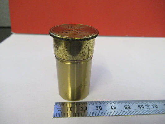 Empty Canister Ernst Leitz Antique Brass Objective Microscope Part