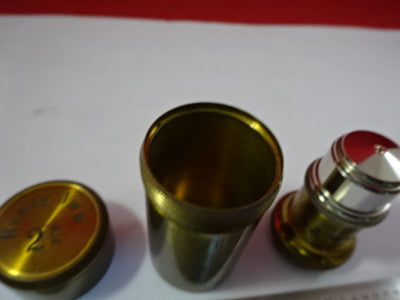 Antique Brass Objective Homg 2mm Ernst Leitz ?? Germany Microscope Part