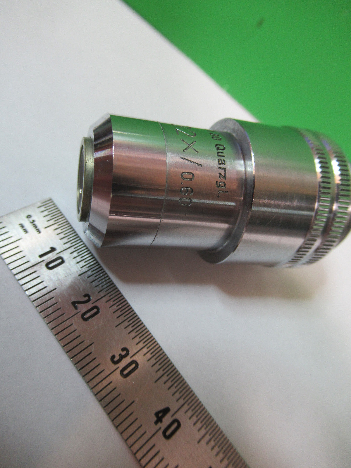 LEITZ WETZLAR H32X QUARTZ GLASS OBJECTIVE MICROSCOPE PART AS PICTURED &R2-A-05