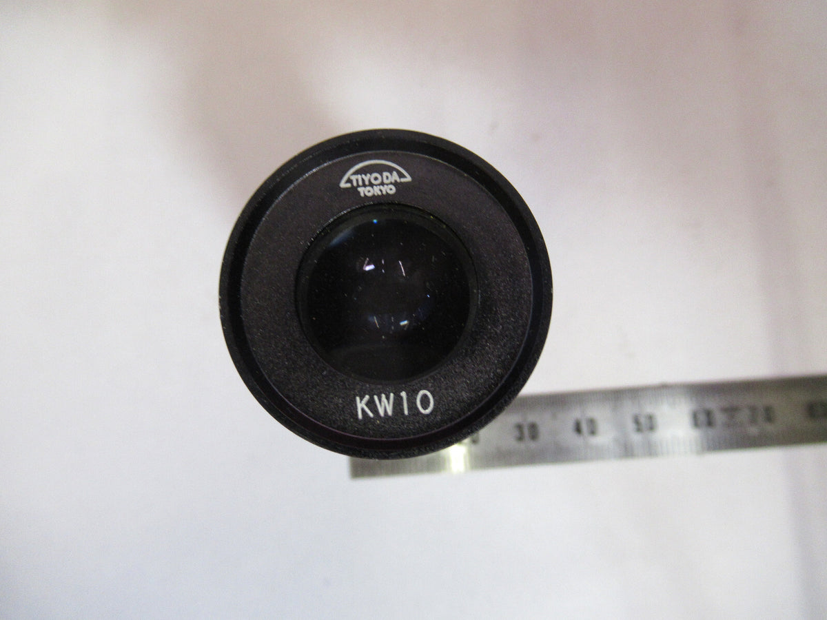 TIYODA JAPAN EYEPIECE OCULAR KW10 10X LENS MICROSCOPE PART AS PICTURED F8-A-97