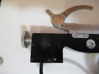 VICKERS UK ENGLAND STAGE MICROMETER CLIPS MICROSCOPE PART AS PICTURED &Q6-A-86