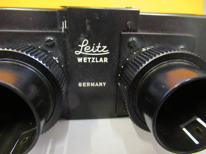 LEITZ GERMANY BINOCULAR HEAD LABORLUX MICROSCOPE PART AS PICTURED Y3-A-100