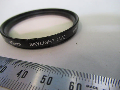 CAMERA LENS COVER FILTER VIVITAR SKYLIGHT 1A 49mm AS PICTURED R2-A-113