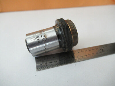 Nikon Japan M20 Metallograph Objective Lens Microscope Part