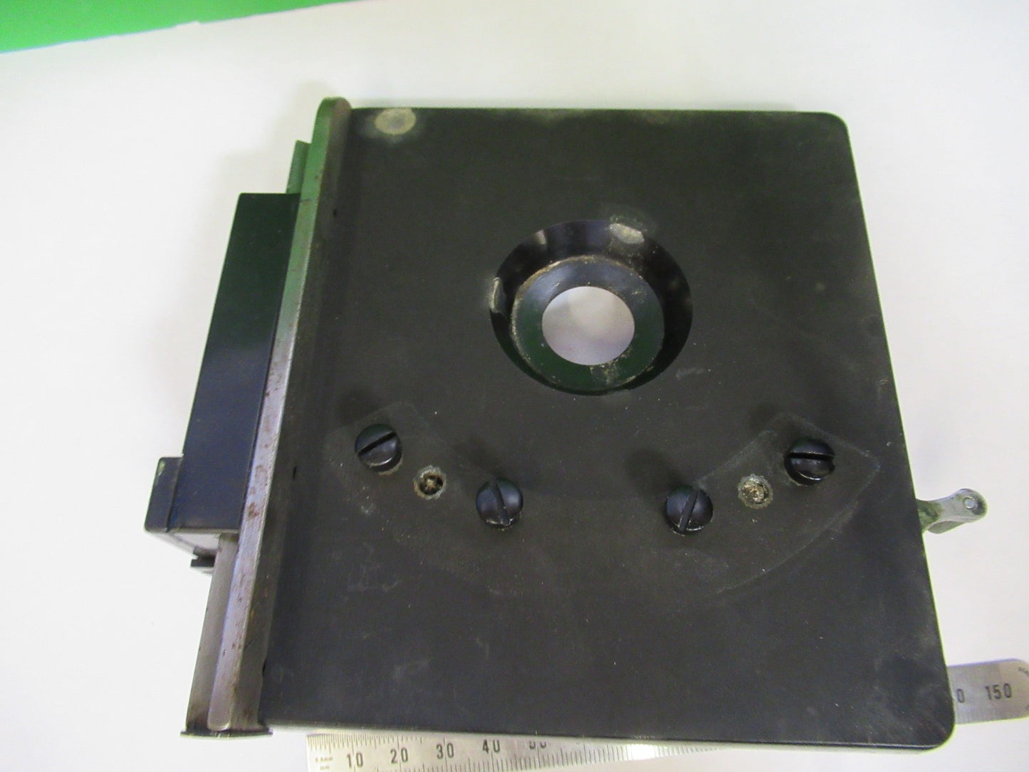 BAUSCH LOMB XY STAGE TABLE MICROSCOPE PART AS PICTURED T7-FD-93