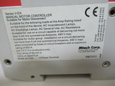 Abl Sursum Altech V-ea 16 Amp Breaker Switch Electrical