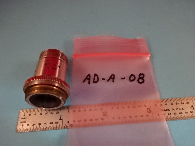 Objective Spencer Lens Co. American Optical Co. Buffalo 10X Microscope Part Optics