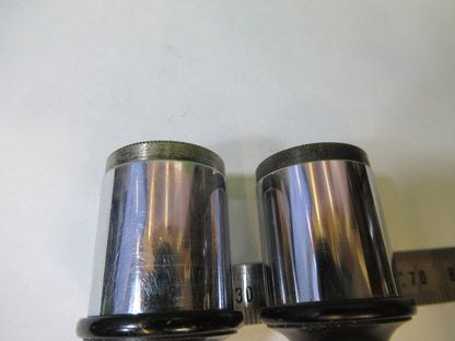 Spencer Lens Co. American Optical Co. Pair 10X Eyepiece Optics Lens Microscope Part