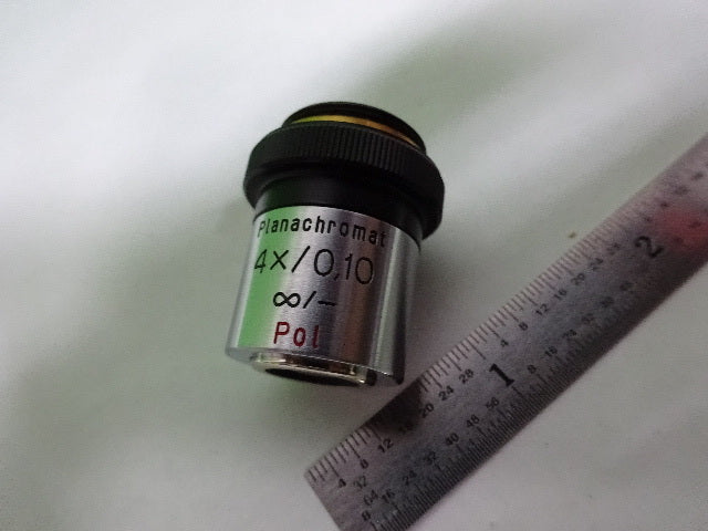 MIKROSKOPTEIL ZEISS DEUTSCHLAND POLMI-OBJEKTIV 4X POL-OPTIK WIE BESEHEN #AQ-03