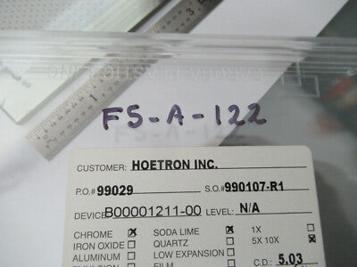 COLLECTABLE PHOTOMASK HOETRON ELECTRONIC COMPONENTS RARE AS PICTURED &F5-A-122