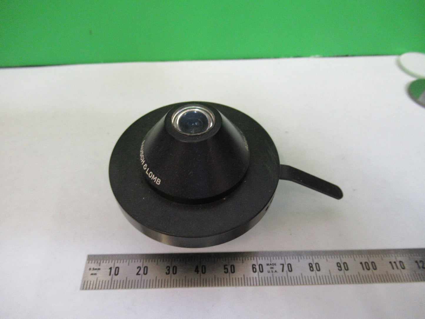 BAUSCH LOMB CONDENSER + IRIS OPTICS MICROSCOPE PART AS PICTURED X7-A-54