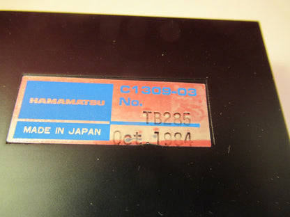 Hamamatsu C1309-03 Hv Power Supply Vanox Microscope Part