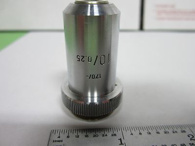 MICROSCOPE PART OBJECTIVE LEITZ WETZLAR 10X GERMANY OPTICS BIN#Q5-12