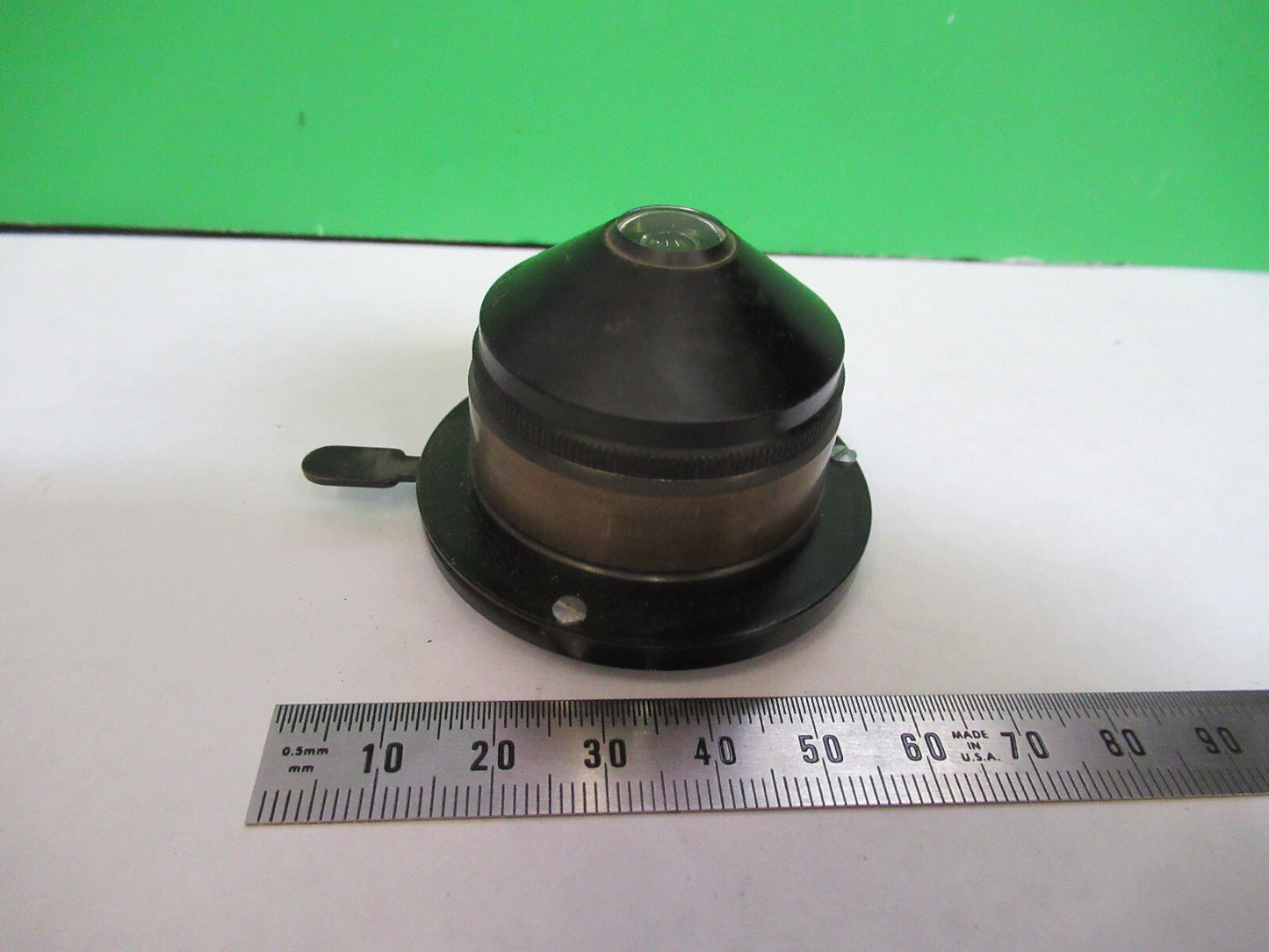 ANTIQUE BAUSCH LOMB CONDENSER + IRIS 39mm  MICROSCOPE PART AS PICTURED H7-B-65
