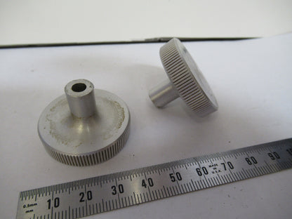 American Optical Co. Spencer Lens Co. Set of Knobs Gross Stage Microscope Part