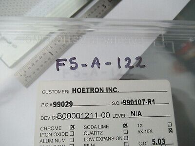 COLLECTABLE PHOTOMASK HOETRON ELECTRONIC COMPONENTS RARE AS PICTURED &F5-A-122