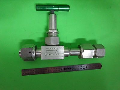 NUPRO VACUUM VALVE STAINLESS STEEL SS-88W-19V AS IS BIN#3K-FT-12