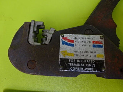 FOR PARTS SHURE STAKE CRIMPING TOOL [rusty] AS IS #TA-3-2