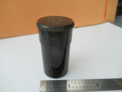 CARL ZEISS JENA AA EMPTY BRASS OBJECTIVE CAN MICROSCOPE AS PICTURED &F5-A-110