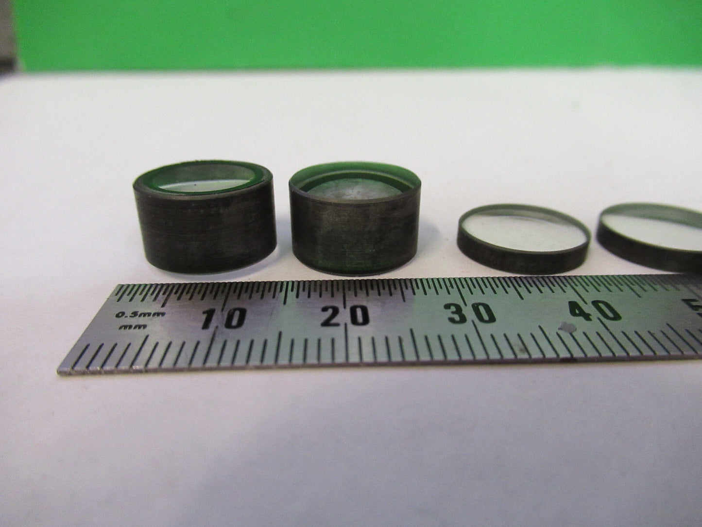 LOT MINI LENSES ZEISS GERMANY MICROSCOPE PART AS PICTURED X4-A-13