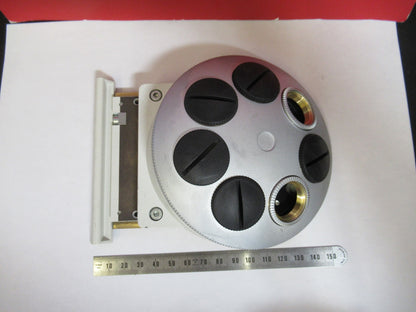 LEICA LEITZ GERMANY DMRB NOSEPIECE 501009 MICROSCOPE PART AS PICTURED T7-A-88