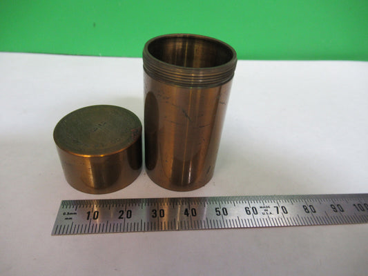 Empty Antique Brass Objective Can Bausch & Lomb 2/3 Microscope