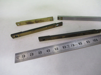 LOT 4 PIECES RACK GEAR BAUSCH LOMB AO SPENCER MICROSCOPE PART AS PICTURE U8-A-40