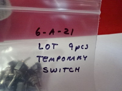 LOT 9 EA TEMPORARY SWITCH MINI TOGGLE 6A 125V NICE &6-A-21