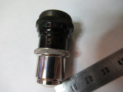 ANTIQUE NACHET PARIS "5" OBJECTIVE LENS MICROSCOPE PART AS PICTURED X2-A-06