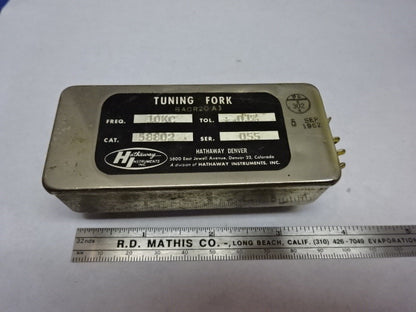 TUNING FORK HATHAWAY INSTRUMENT 10 KC FREQUENCY CONTROL AS IS #84-59